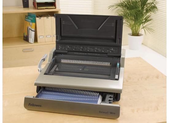 Fellowes Galaxy-E Electric Wire Binding Machine w/ Starter Kit